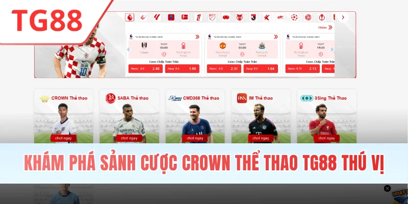 Khám phá sảnh cược Crown thể thao TG88 thú vị